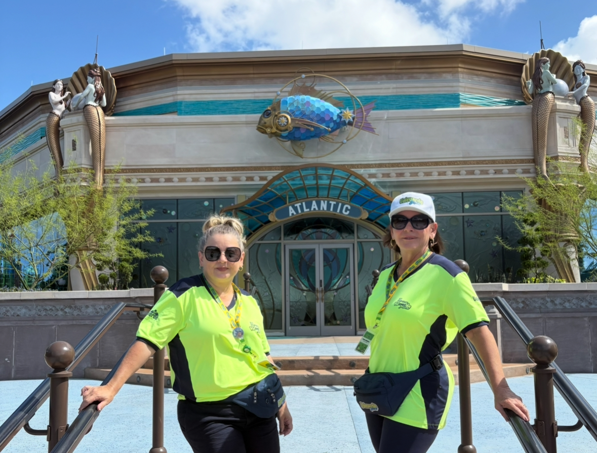 Luiza Lima, coordenadora Disney, e Tiana Menezes, CEO Valeverde Turismo