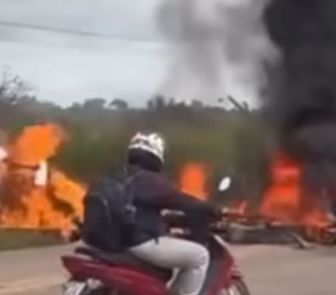 Imagem - Protesto em Marabá interdita rodovia após denúncias contra operações do Detran