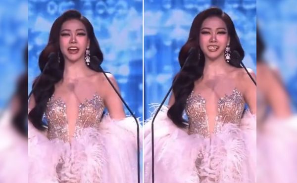 Candidata a miss perde os dentes falsos em palco e continua a apresentação