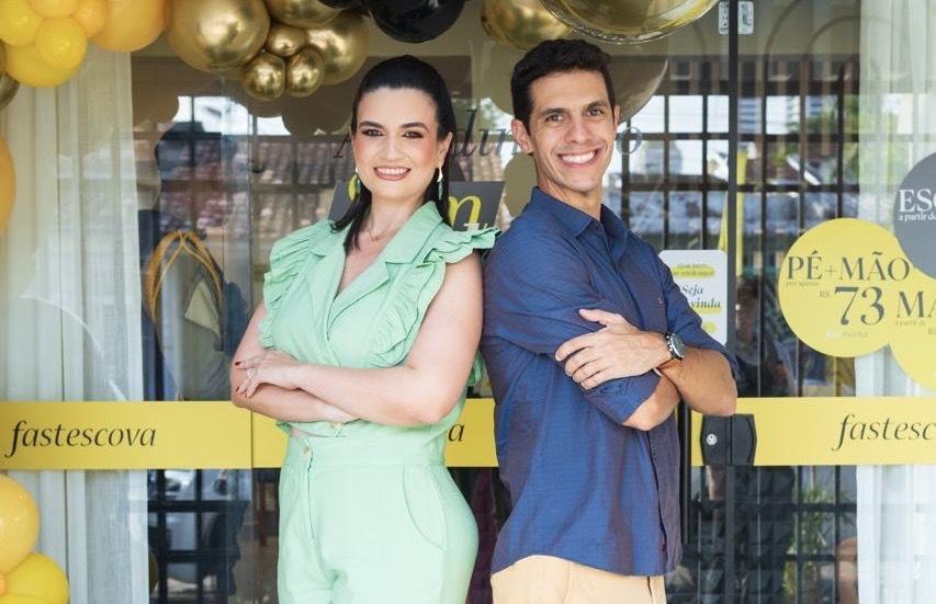 Felipe e Tônia Mendes, franqueados do Fast Spa Umarizal 