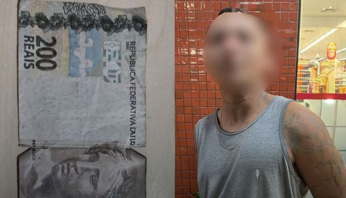 Homem é detido suspeito de usar dinheiro falso em supermercado de Castanhal