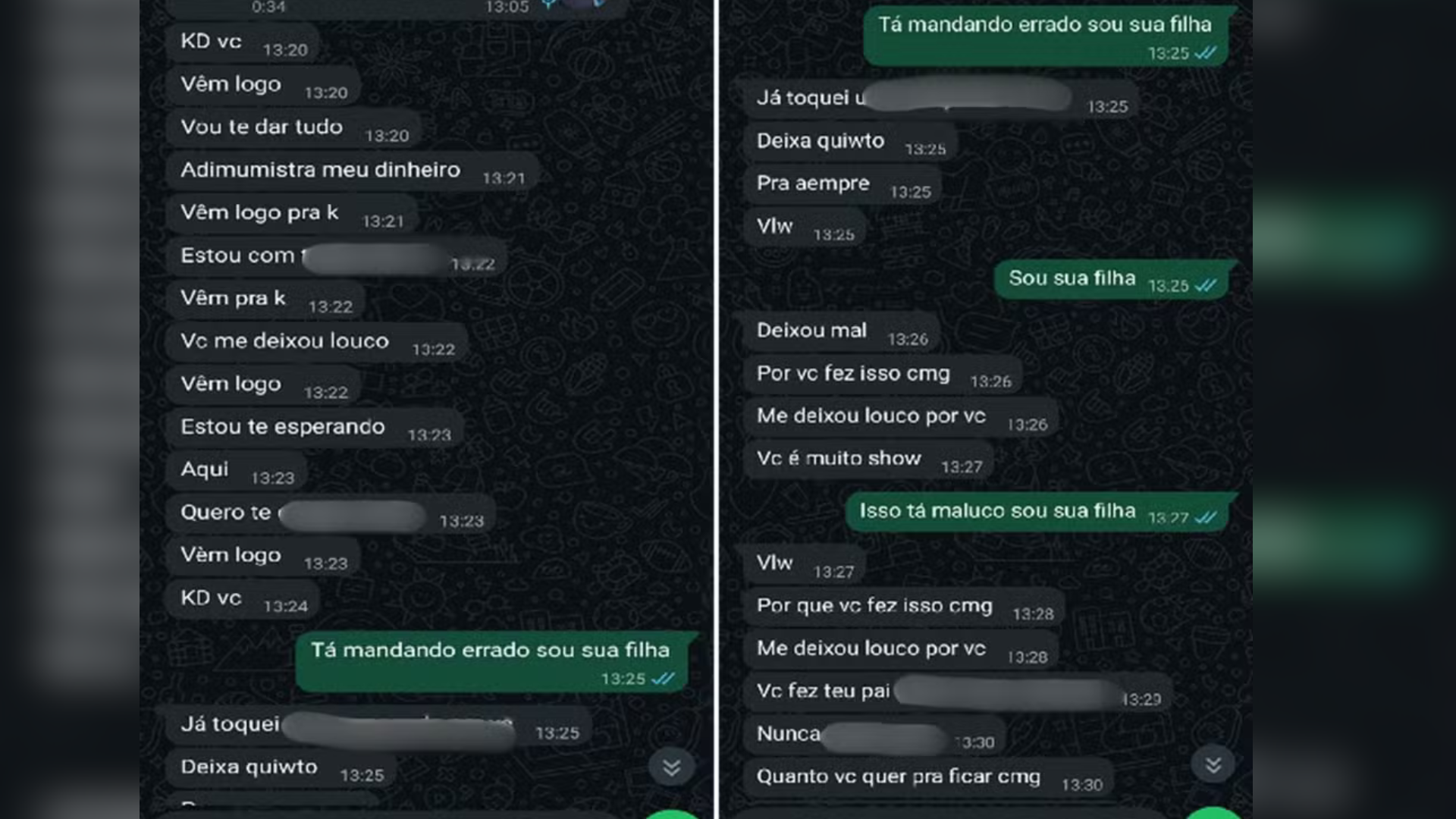 Mensagens do pai levam jovem a denunciar abuso após perder a consciência no interior do Rio