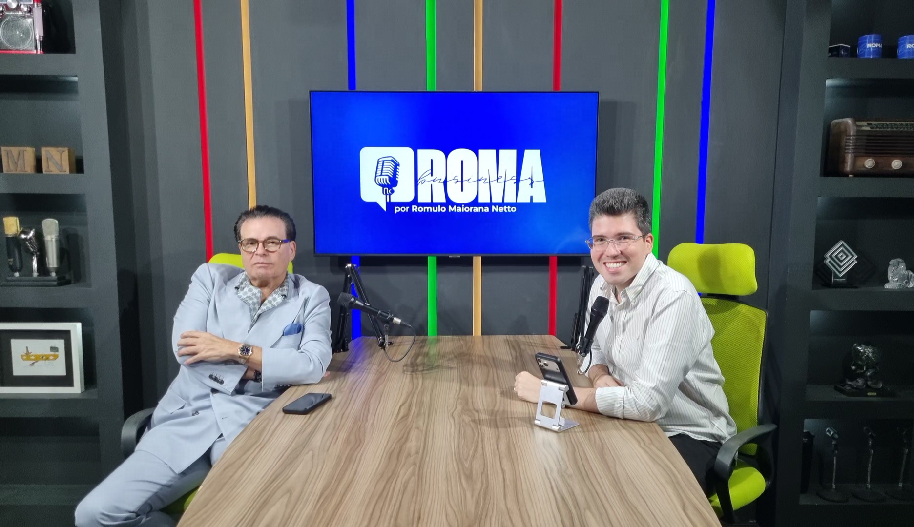 Romulo Maiorana Jr. em um bate-papo com o jornalista Romulo Maiorana Netto.