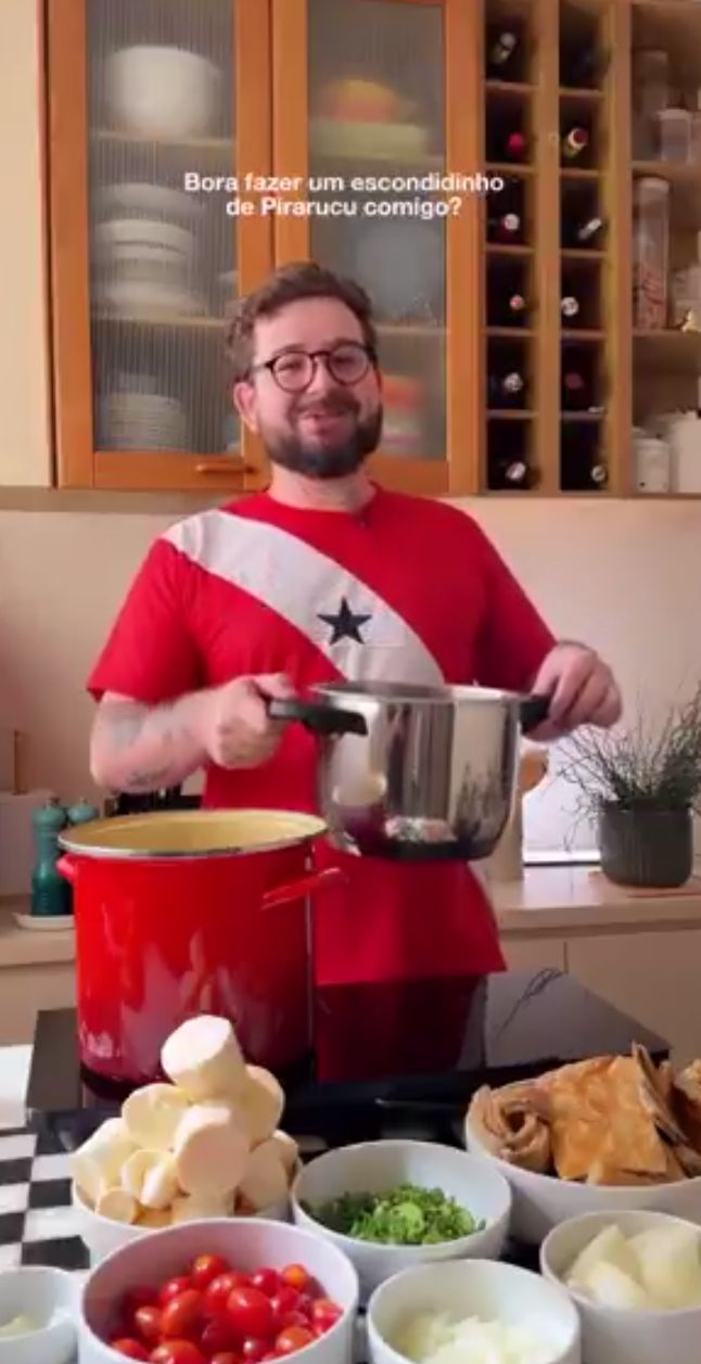 Imagem - Prato paraense de pirarucu chama atenção em marmitas de influencer