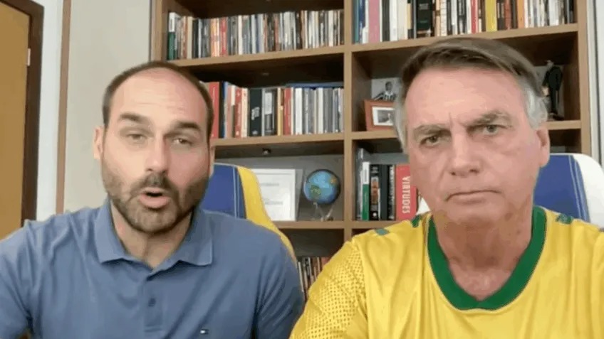 Imagem - Vídeo de Eduardo nos EUA pode comprometer prisão domiciliar de Bolsonaro; entenda