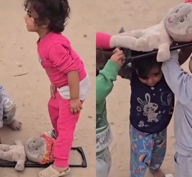 Imagem - Crianças em Gaza imitam funeral em vídeo que circula nas redes