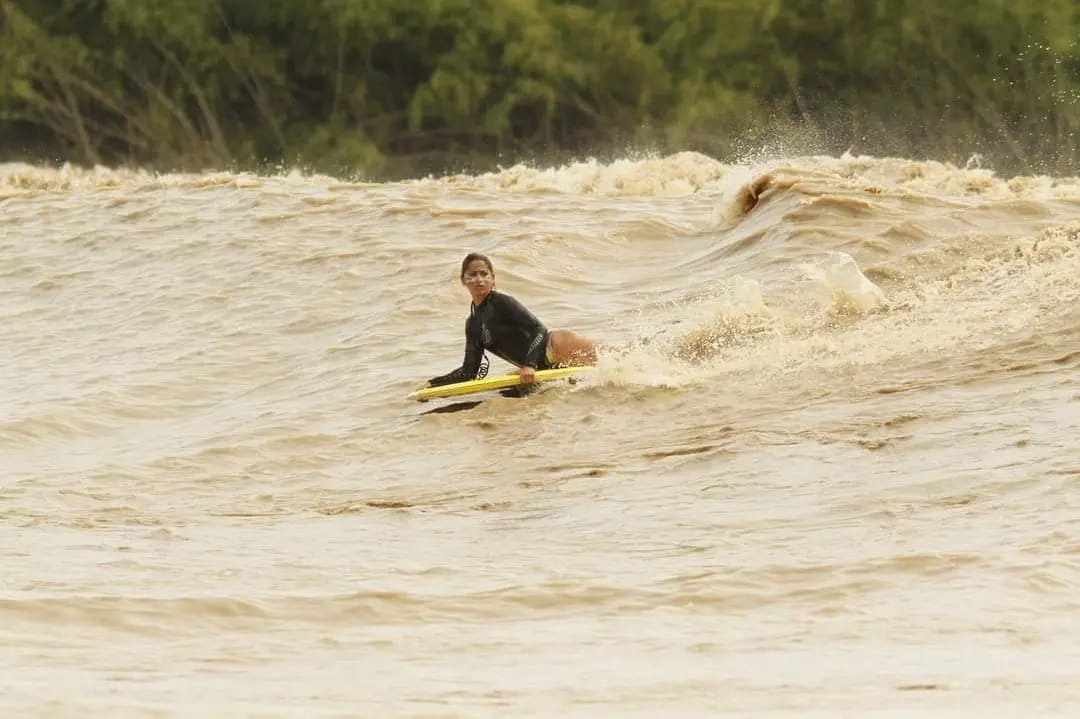 5ª edição do Campeonato Brasileiro feminino de Bodyboard na Pororoca no município de Arari, no Maranhão. —