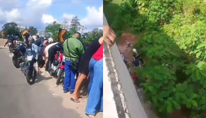 Motociclista fica ferido após cair de viaduto na Grande Belém