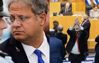 Ministro de Israel celebra aprovação de pena de morte para palestinos com broche de forca e champanhe