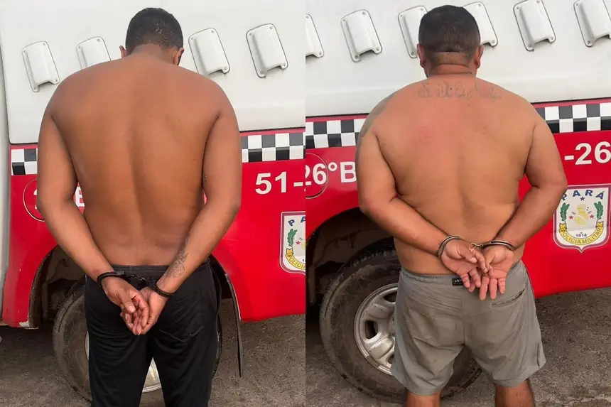 (Ambos foram encaminhados à Delegacia de Polícia da região.)