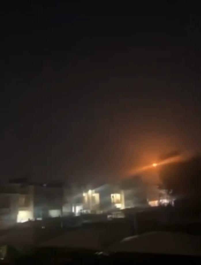 (Imagem dos bombardeio no Irã) 