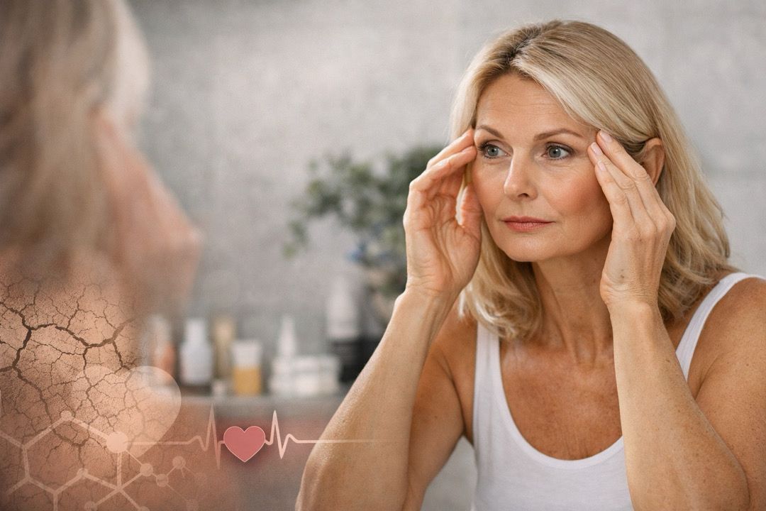 Mudanças hormonais afetam diretamente a saúde da pele e exigem novos cuidados; especialista explica como amenizar os efeitos da menopausa - 