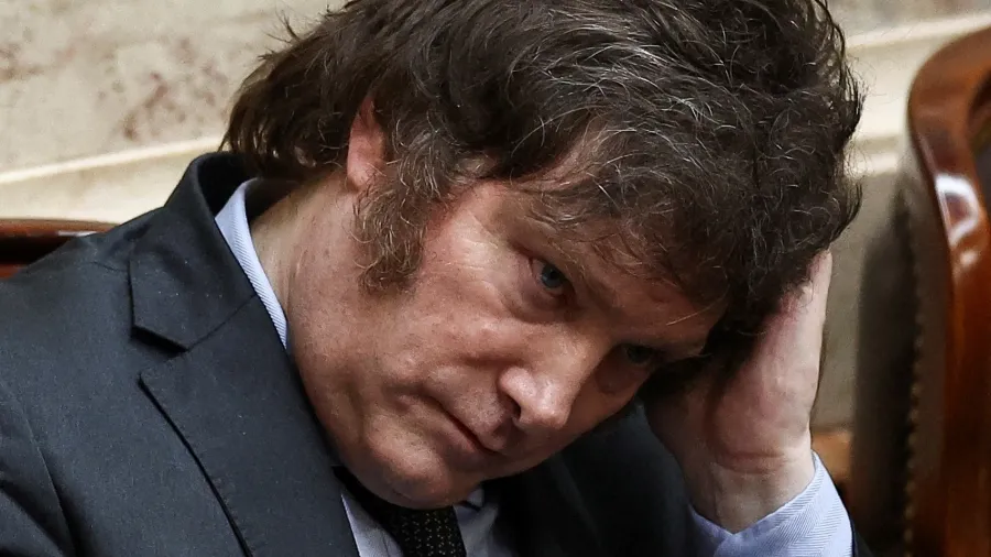 Presidente eleito da Argentina, Javier Milei. —