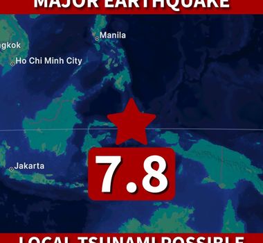 Imagem - Terremoto de magnitude 7,8 é registrado na Indonésia e gera alerta de tsunami