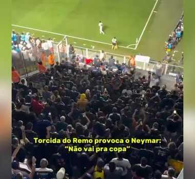 Imagem - Torcida do Remo provoca Neymar com grito 'Não vai para a Copa, e atacante decide para o Santos