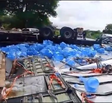 Imagem - Vídeo: motorista de caminhão morre após colisão na BR-155, no Pará