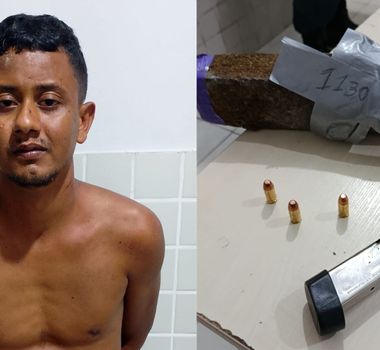 Imagem - Suspeito de integrar facção criminosa é preso com drogas e munições em Ananindeua