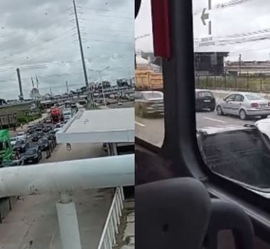 Imagem - Saída para o feriadão provoca trânsito intenso na BR-316, em Ananindeua