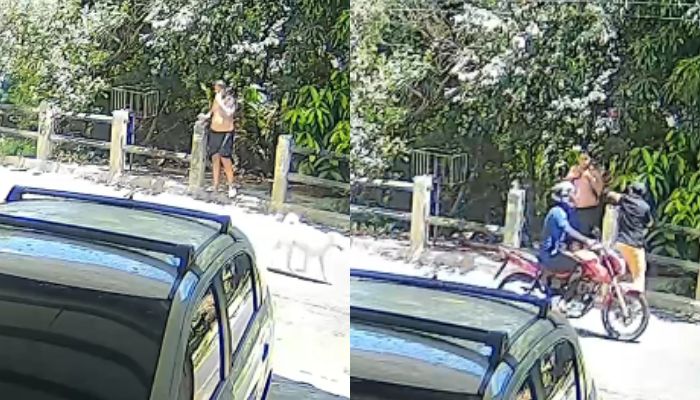 Dupla armada assalta homem à luz do dia na Marambaia