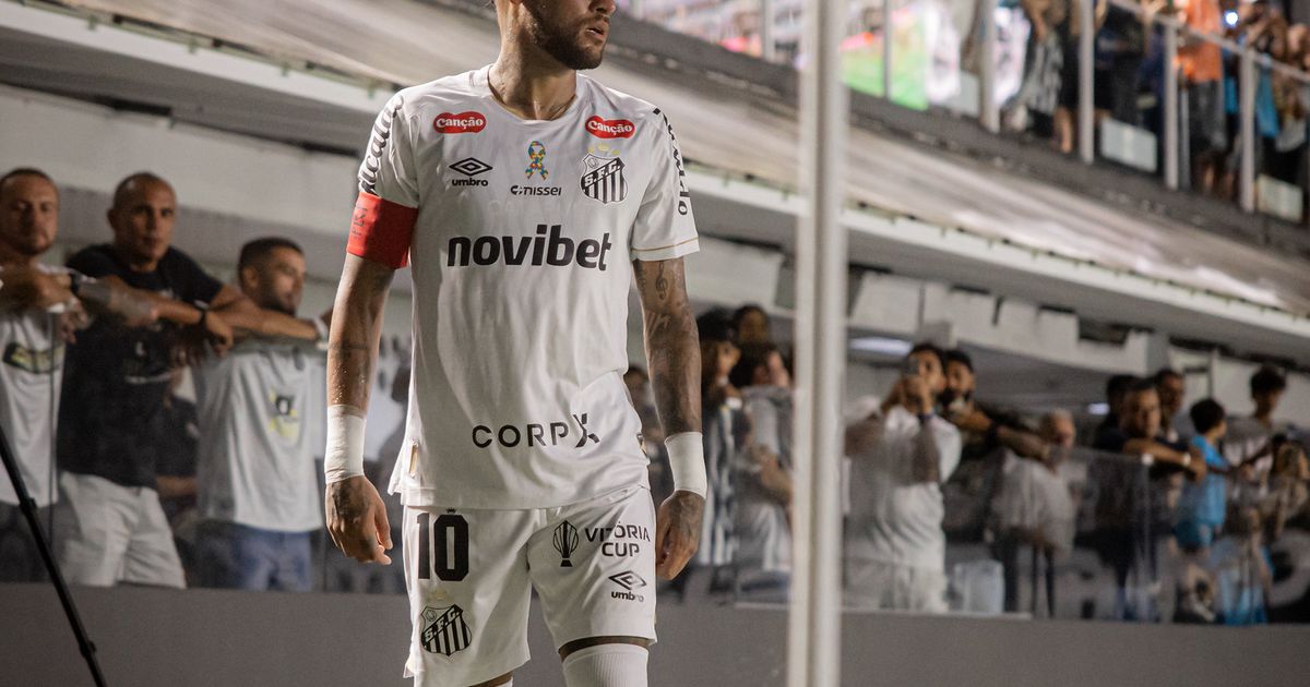 Neymar, camisa 10 santista