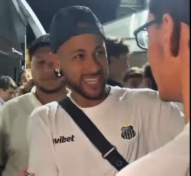 Imagem - Após vitória do Santos sobre o Remo, Neymar realiza sonho de irmãos autistas 'dia inesquecível'