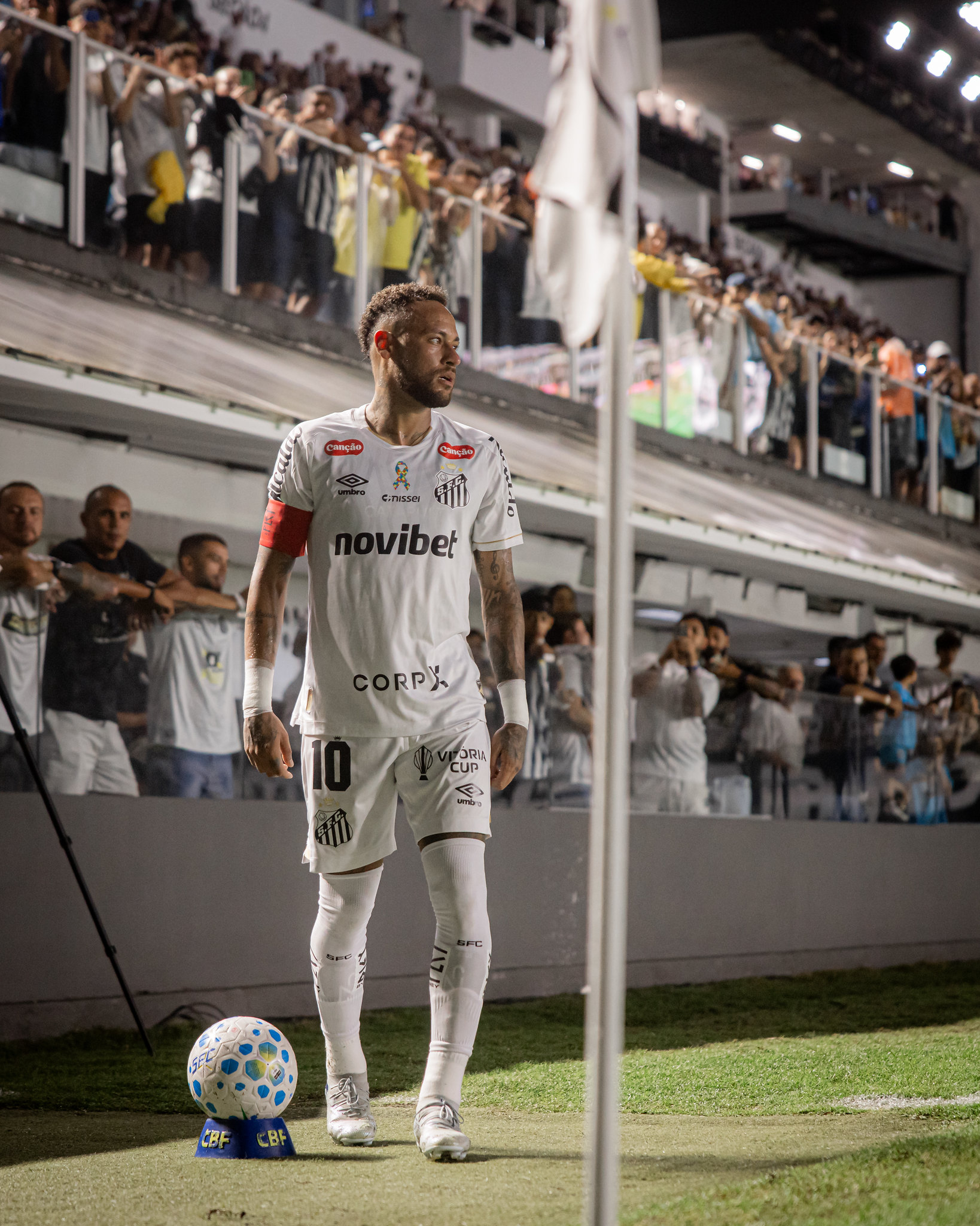 Neymar, camisa 10 santista