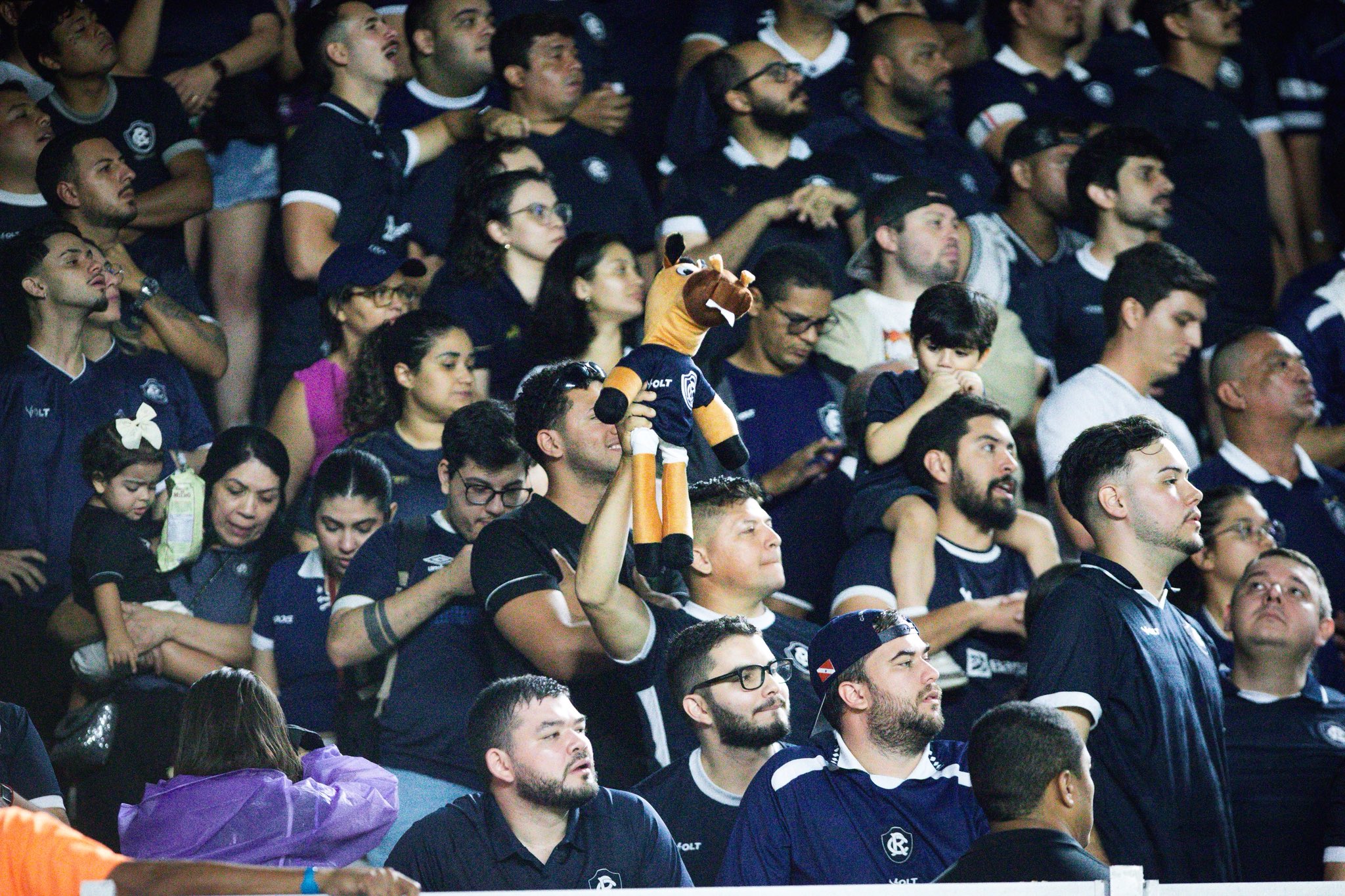 Torcida azulina no jogo contra o Santos, pelo Brasileirão - 