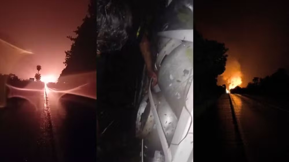 Explosão deixou uma pessoa ferida - 