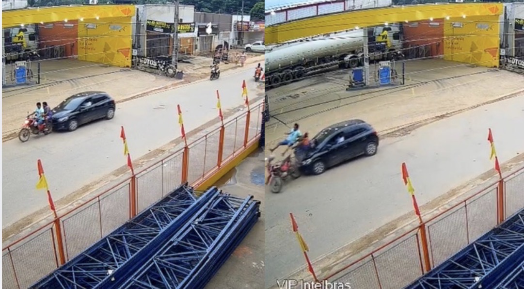 Família é atingida por carro em Tucumã