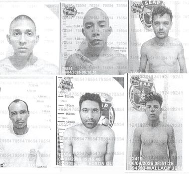 Imagem - Fotos de detentos que fugiram de presídio em Santa Izabel são divulgadas