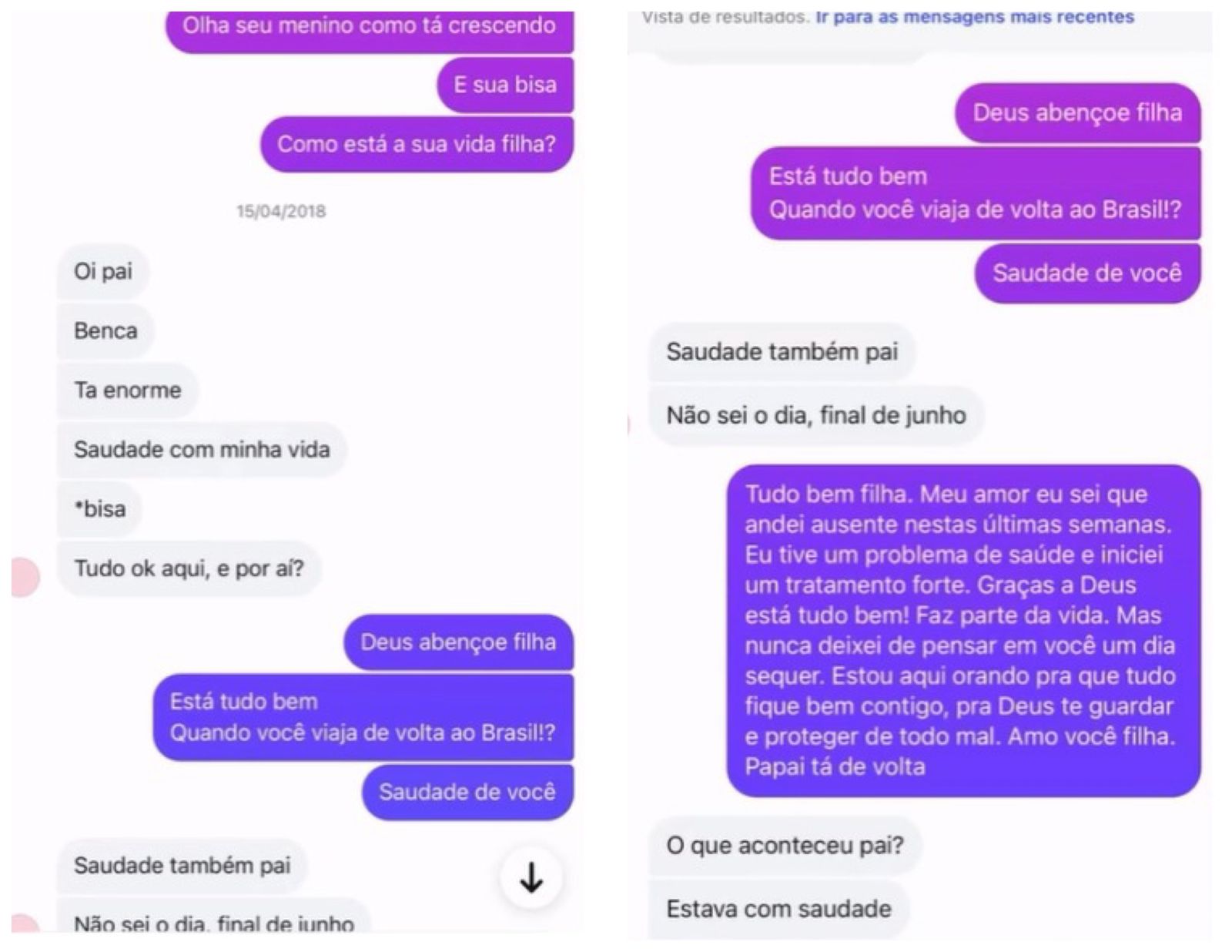 Em novo vídeo, Bruno Mafra mostra conversas com as filhas