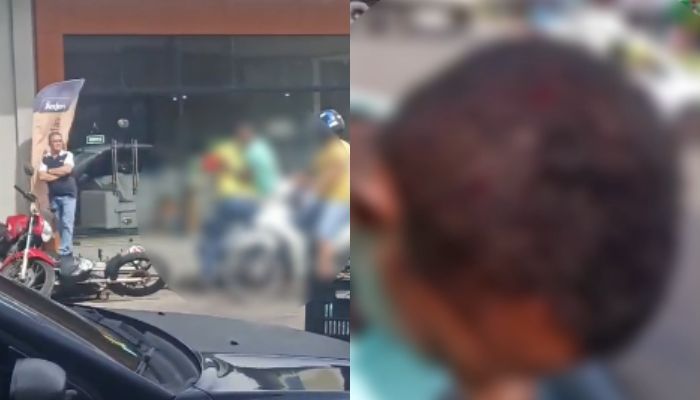 Briga de trânsito termina com motorista ferido no centro de Castanhal