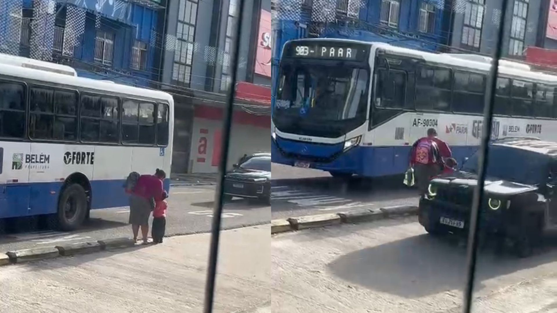 Imagem - Mulher coloca vida de criança em risco ao tentar atravessar na estação de São Brás