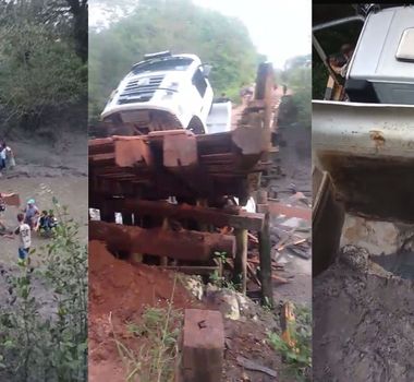 Imagem - Estrutura de ponte cede e deixa comunidade isolada em Augusto Corrêa