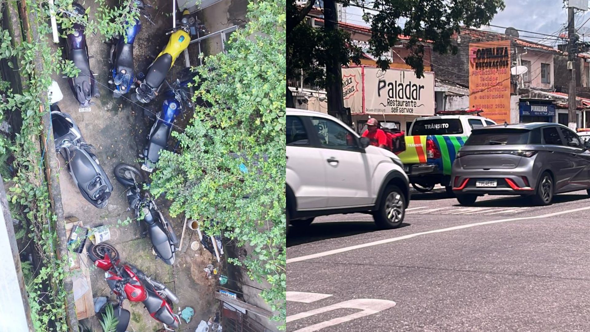 Operação da Guarda Municipal apura suspeita de desmanche de motos em estabelecimento comercial, em Belém