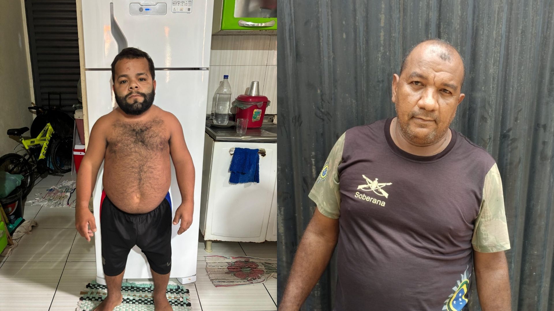 Investigados por envolvimento em um roubo na modalidade conhecida como “novo cangaço” . — 