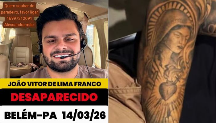 Piloto desaparece após viajar a Belém em busca de emprego e família pede ajuda
