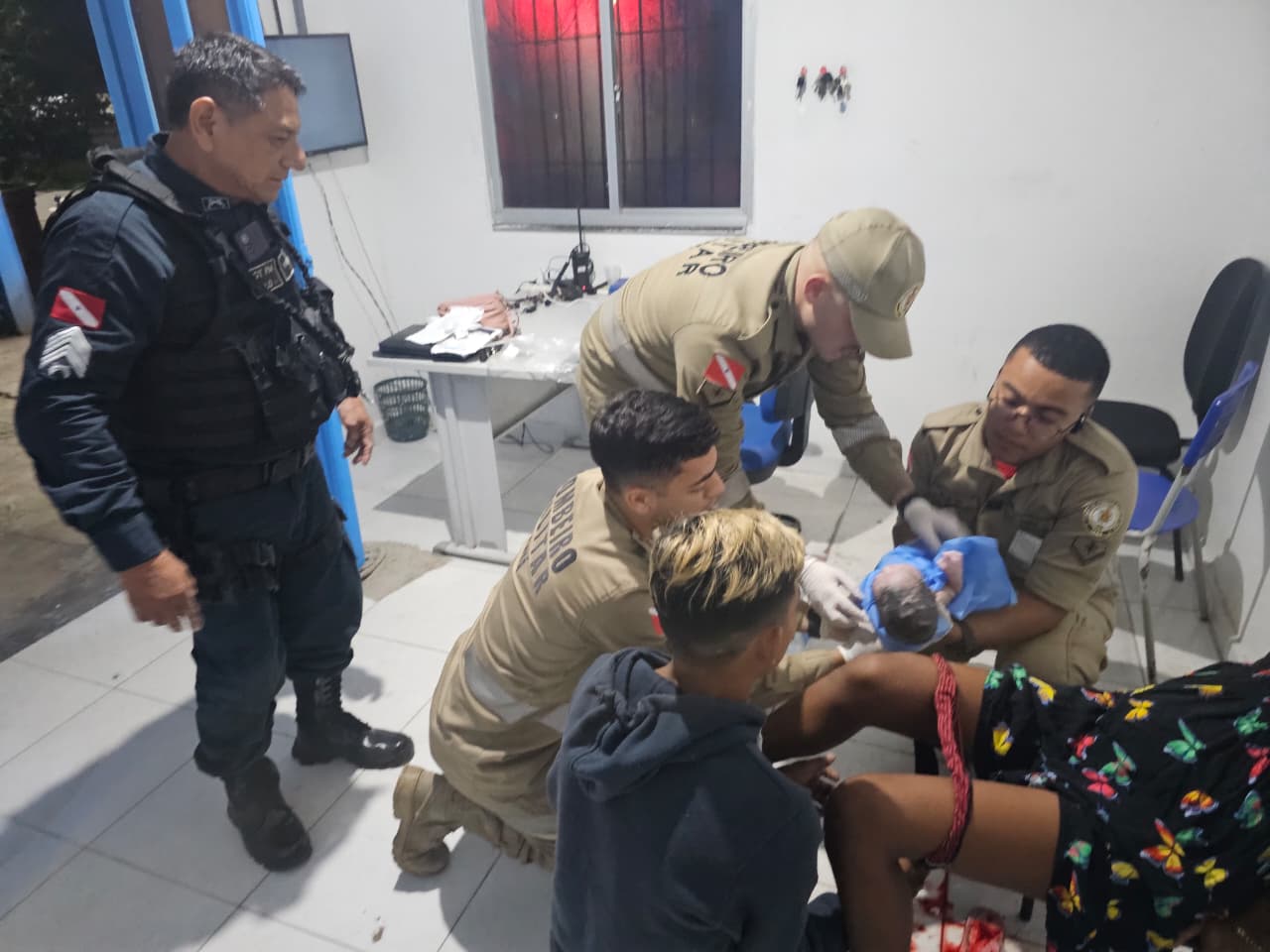 Uma jovem de 18 anos deu à luz dentro do quartel do 9º Batalhão da Polícia Militar. —