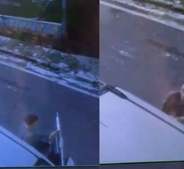 Imagem - Homem é flagrado por câmeras de segurança invadindo um veículo estacionado no bairro do Marco