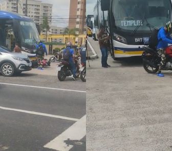 Imagem - Motociclista quase é atropelado por BRT na Augusto Montenegro, em Belém