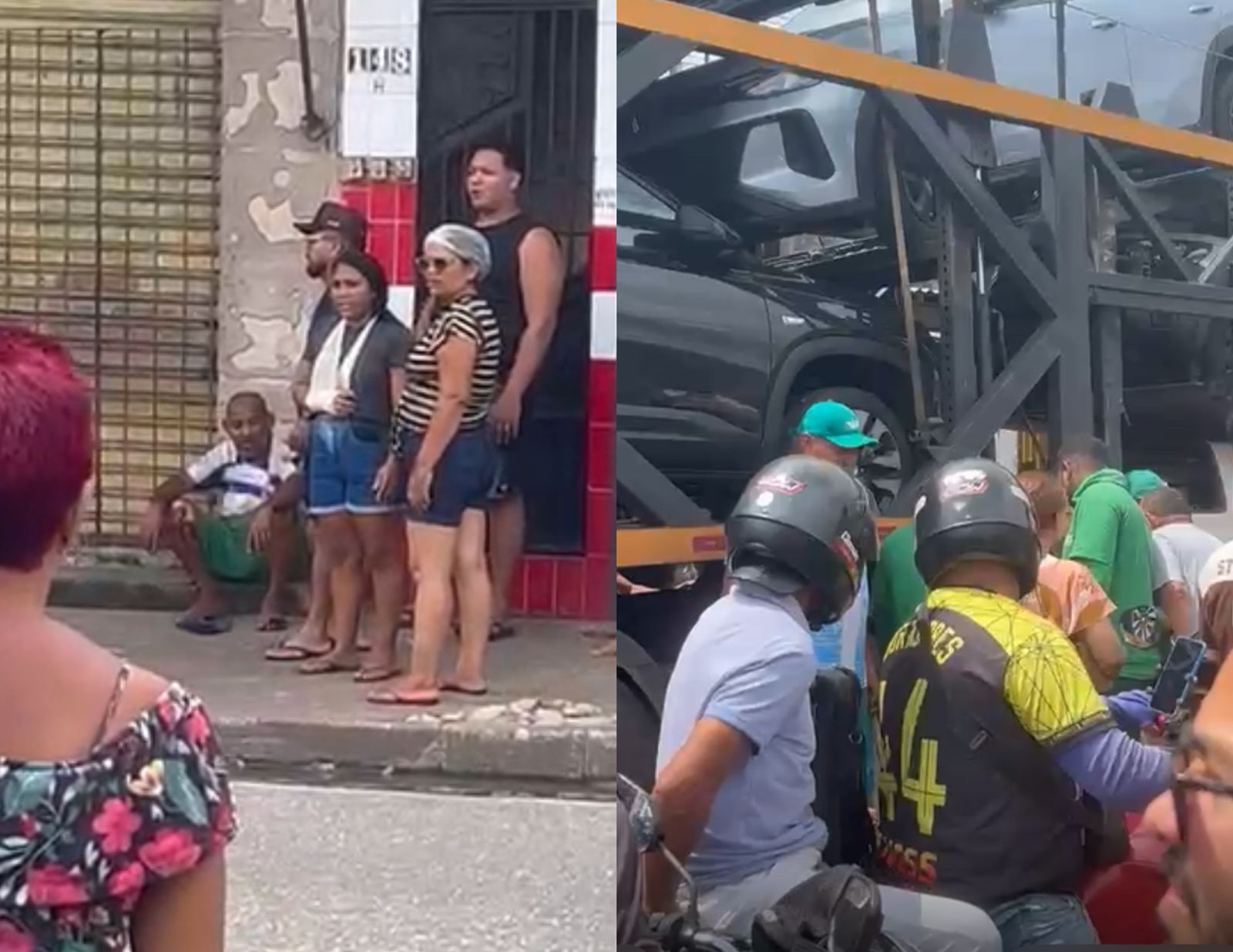 Imagem - Homem embriagado fica preso debaixo de carreta cegonha ao tentar atravessar avenida em Belém