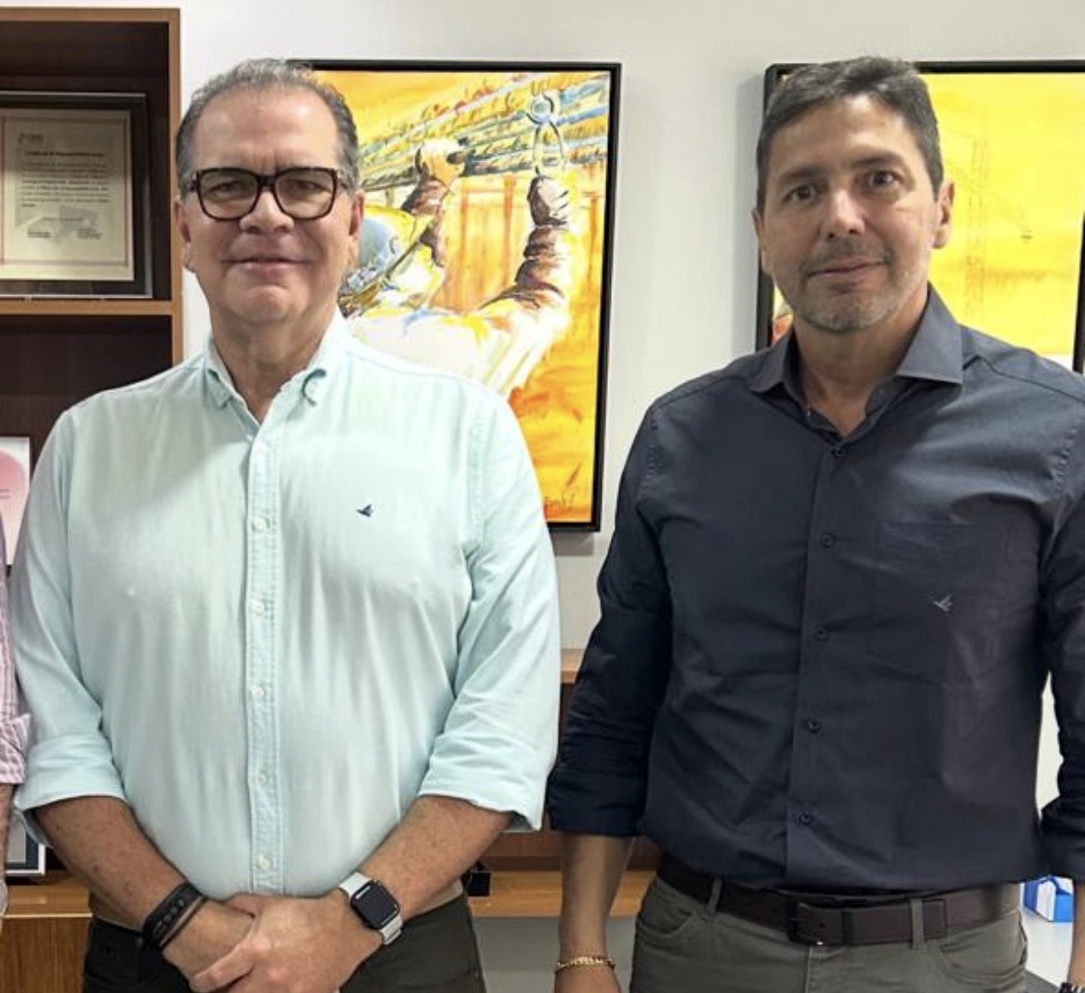 Manoel Reis e Anderson Sá, concorrem pela chapa de oposição, Mudança, à presidência da AP, 