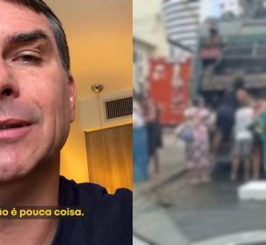 Imagem - Flávio Bolsonaro tenta atacar governo Lula, mas usa vídeo gravado na gestão de Jair Bolsonaro