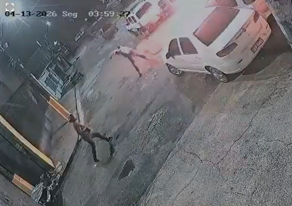 (A cena do flagrante criminoso)