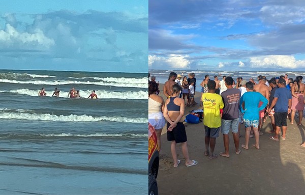 Homem acusado de importunação sexual é agredido por banhistas na Praia da Aruana, em Aracaju