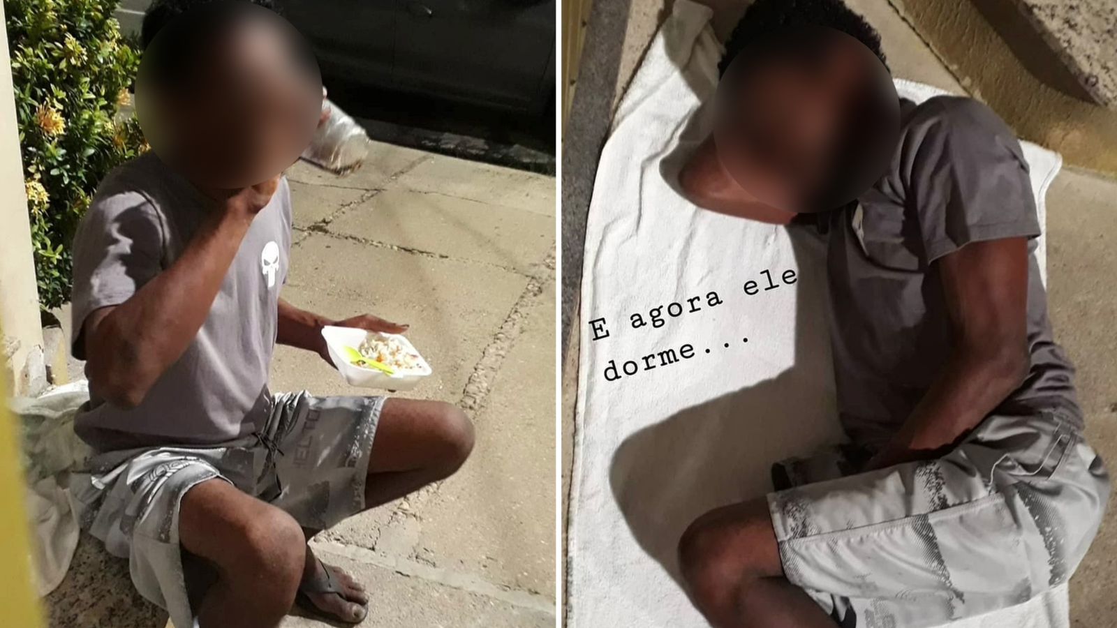 Conhecido como "Real", o homem agredido pelos estudantes sobrevive de ajuda de moradores da área de onde o crime foi cometido - 