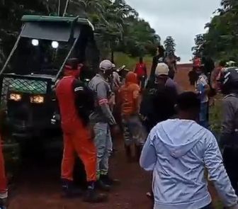 Imagem - Trabalhadores da BBF protestam por direitos atrasados e denunciam violência em manifestação