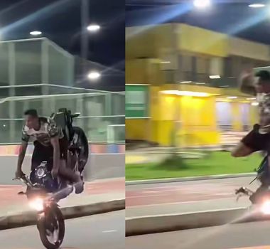 Imagem - Motociclista perde o controle ao tentar “dar grau” em Barcarena