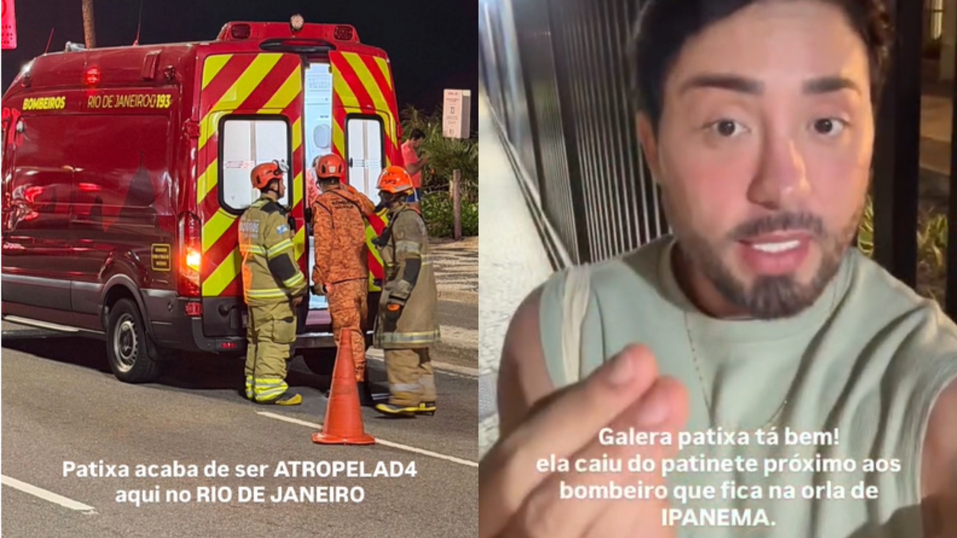 Após fala de Rico Melquiades, fãs se preocupam com Patixa Teló, que sofreu apenas uma queda