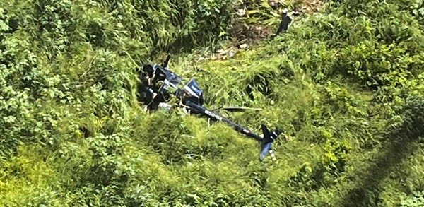 Helicóptero caiu próximo a um hotel da região